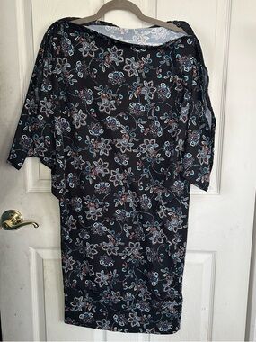 DIANE KROE SZ 3 (small) Wear-Ever multiway Skirt Dress Eden Print stretchy